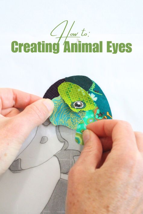 Dive into the exciting world of collage quilting with this tutorial on creating realistic animal eyes for your quilts! Learn how Emily Taylor creates animal eyes using fabric and inktense pencils for her collages! Master this unique technique and add a touch of whimsy to your Collage Quilt projects. Quilting Tutorial | Create Animal Eyes with Inktense | Quilting Tips Quilt Collage Ideas, Fabric Collage Quilts, Collage Quilter Emily Taylor, Bird Fabric Collage, Collage Quilting Tutorials, Fabric Mosaic Art, Emily Taylor Collage Quilts, Inktense Pencils On Fabric, Collage Quilts Tutorials How To Make