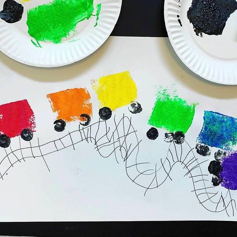 Things With Wheels Preschool, Trains Eyfs Activities, Train Projects For Preschool, Train Kindergarten Activities, Trains Eyfs, Paper Plate Transportation Crafts, Transport Preschool, The Train Ride Eyfs Activities, Steam Train Dream Train Activities