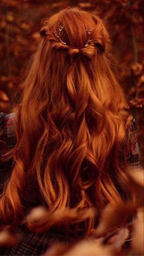 Celtic Magic, Medieval Hairstyles, Ginger Hair Color, Long Red Hair, Makeover Ideas, Hair Reference, Fall Hair Color, Long Red, Ginger Hair