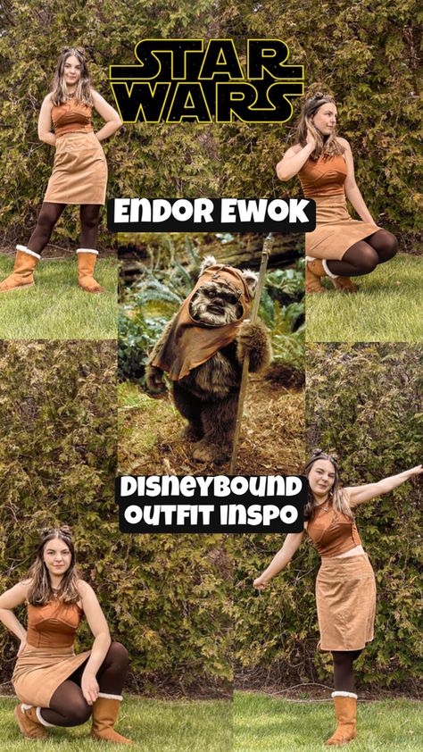 Ewok, Return of the Jedi, Endor, Star Wars, Disney Outfit Star Wars Disney Outfit, Endor Star Wars, Star Wars Outfit, Friend Costumes, Return Of The Jedi, Disney Outfit, Star Wars Disney, Star Wars Outfits, May The 4th