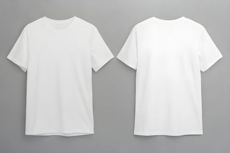 Plain White Tshirt Front And Back, Plain Black T Shirt, Basketball T Shirt Designs, T Shirt Branca, Plain White Shirt, Plain White T Shirt, Plain White Tee, Blank T Shirts, Shirt Template