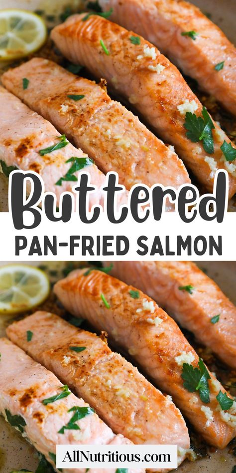 Pan-Fried Salmon Salmon Recipes Fried, Pan Fried Salmon Skinless, Pan Fried Salmon With Skin, Pan Salmon Recipes, Pan Fried Salmon Recipes, Pan Fry Salmon, Pink Salmon Recipes, Fried Salmon Recipes, Salmon Recipe Pan