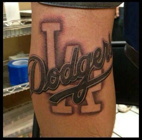 LA Dodgers Sick Tattoos, Baseball Tattoos, Los Angeles Tattoo, La Dodgers Baseball, G Tattoo, Sick Tattoo, Dodgers Baseball, Cool Tattoos, Tattoo Quotes