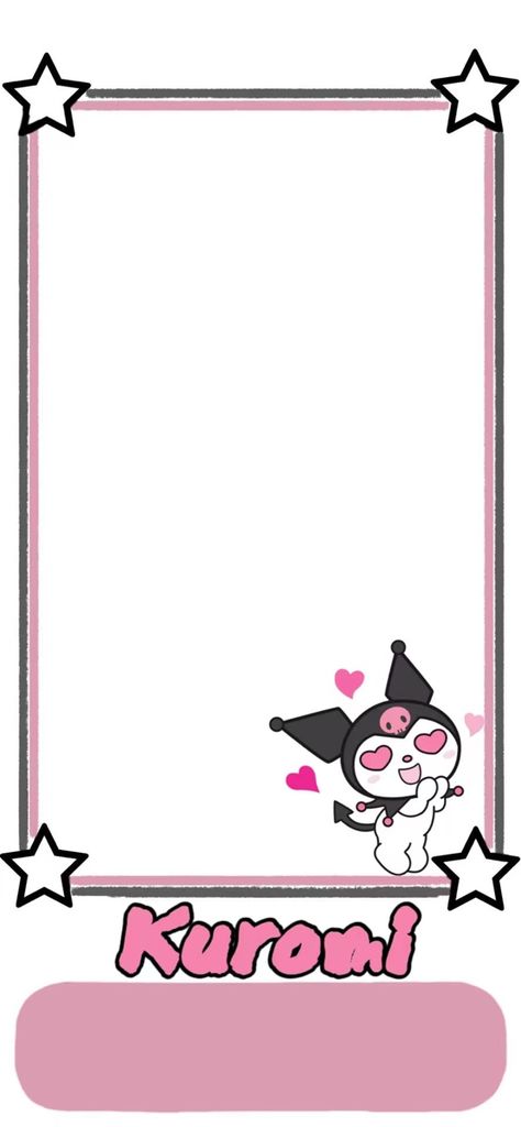 Kuromi Border, Kuromi Wallpaper, Ios Layout, Wallpaper Border, Lock Screen, Lock Screen Wallpaper, Iphone Wallpaper, Snoopy, Comics