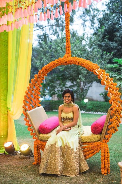 Haldi function comes with a full-fledged package of candid moments and fun. Likewise, arranging a giant ‘snakes and ladders’ board in an open area will attract all your guests to come, play and have fun.#indianweddingdecor #weddingDecor #weddingdecorinspiration #decorinspiration #india #haldidecor #haldidecorideas #haldipropsideas #decorideas #weddingideas #wedding #decorideasforwedding Indian Wedding Decorations Receptions, Haldi Decoration, Mehendi Decor Ideas, Wedding Hall Decorations, Wedding Decor Photos, Wedding Background Decoration, Wedding Entrance Decor, Desi Wedding Decor, Marriage Decoration