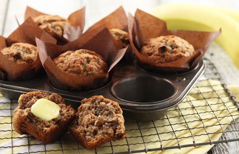 Lentil Banana Muffins Banana Lentil Muffins, Lentil Muffins, Muffins Cake, Baking Healthy, Blueberry Oatmeal, Lentil Recipes, Pan Bread, Eat Clean, Home Baking