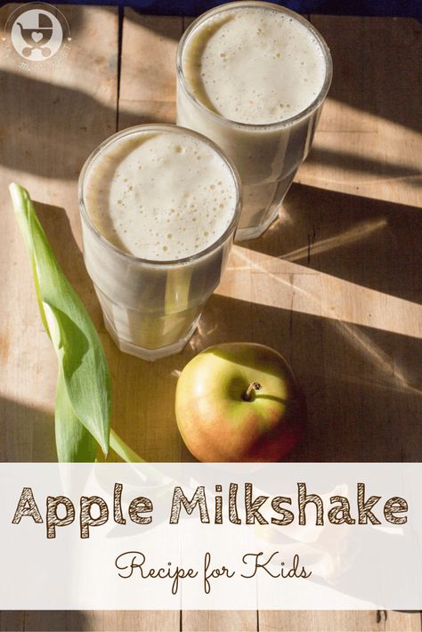 Kids are supposed to have 5-6 servings of fruit and vegetables a day but often fall short of this. Sneak some fruit into your child's diet with this yummy and healthy apple milkshake recipe. Apple Milkshake Recipes, Apple Milkshake, Diy Baby Food, High Protein Vegetarian Recipes, Low Carb Vegetarian Recipes, Recipe For Kids, Milkshake Recipe, Baby First Foods, Smoothies For Kids