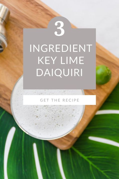 This Key Lime Pie Daiquiri is a smooth, refreshing drink that is perfect for summer days. Made with white rum, lime juice, and sugar, it is the perfect way to celebrate summertime. Key Lime Daiquiri, Lime Daiquiri, Frozen Drinks Alcohol, Sweet Lime, Pudding Shots, Pretty Cocktails, Tiki Drinks, Best Cocktail Recipes, Classic Margarita