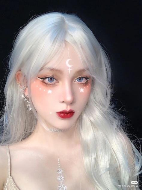 Elf Fairy Makeup, Angelcore Makeup, Drawing Profiles, Makeup Looks Prom, Akatsuki Cosplay, Angel Makeup, Witch Makeup, Fairy Makeup, Elf Makeup