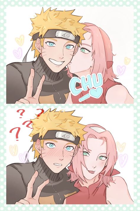 Narusaku Fanart, Naruto X Sakura, Sakura Ships, Naruto Clans, Naruto Team 7, Naruto Teams, Romantic Anime Couples, Naruto Ship, Sakura Uchiha