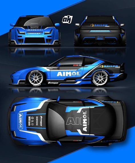 Car Design Concept, Car Vinyl Graphics, B13 Nissan, Rc Car Bodies, Livery Design, Nissan 180sx, Best Jdm Cars, Racing Car Design, Car Wrap Design