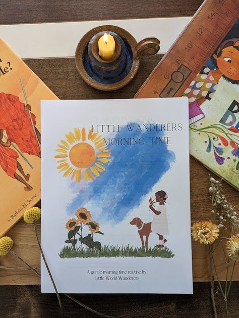 A Gentle Charlotte Mason Morning Time Routine — Little World Wanderers Morning Time Routine, Poem Recitation, Family Morning, Homeschool Portfolio, Composer Study, Homeschool Routine, Folk Songs, Spanish Songs, Morning Time