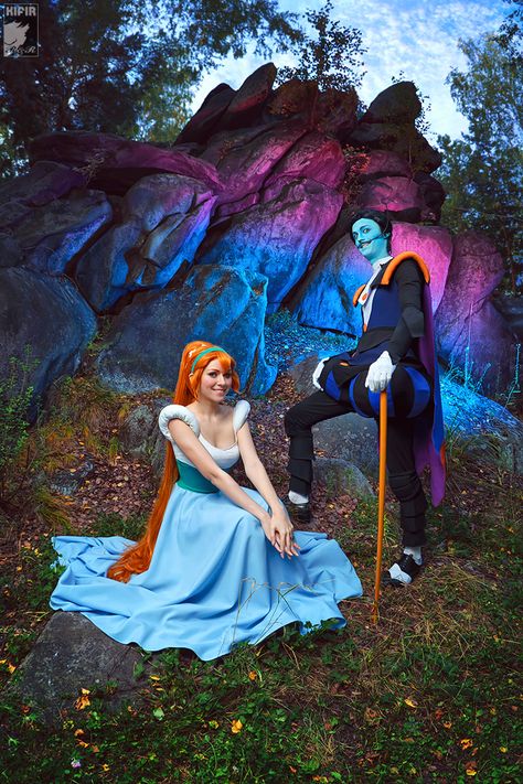 Thumbelina and Mr. Beetle Thumbelina Beetle, Thumbelina Costume, Belle Cosplay, Awesome Cosplay, Epic Cosplay, Disney Cosplay, Cosplay Tips, Costumes Ideas, Amazing Cosplay