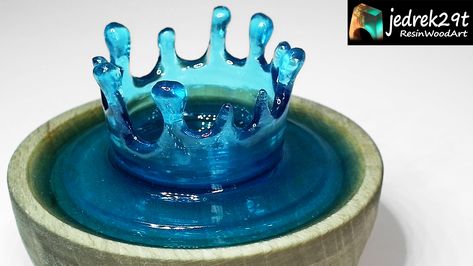 Water Splash from Resin 💧 How to make Resin Splash Diy Jewelry Set, How To Make Resin, Paper Art Sculpture, Diy Galaxy, Ice Resin, Epoxy Resin Diy, 3d Figures, The Joy Of Painting, Water Splash