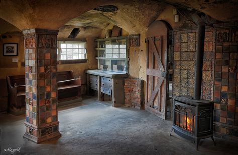 Moravian Tile Museum Doylestown PA Old German Houses Interior, German Houses, Castles Interior, Diy Tile, Amazing Spaces, Environment Design, Old House, Building Design, Old Houses