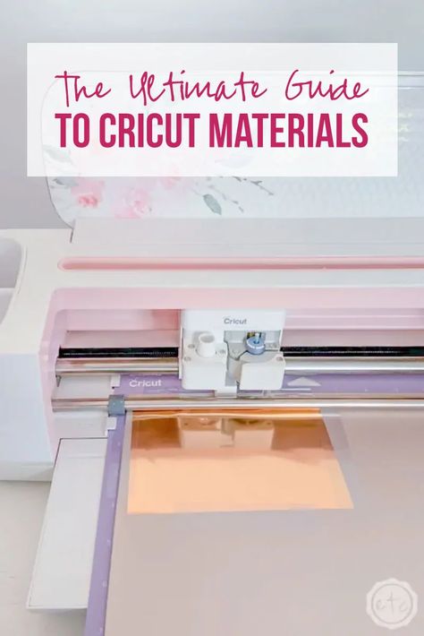 The Ultimate Guide to Cricut Materials! 50 Materials to get you started on your first (OR NEXT) Cricut project. #ad #cricut #cricutmade Which Side Of Cricut Vinyl Do You Place Up, How To Fill In Letters On Cricut, Clean Cricut Mat How To, How To Resticky Your Cricut Mat, Cricut Weeding Tool Hacks, Chalkboard Vinyl, Wood Adhesive, Stencil Vinyl, Aluminum Sheets