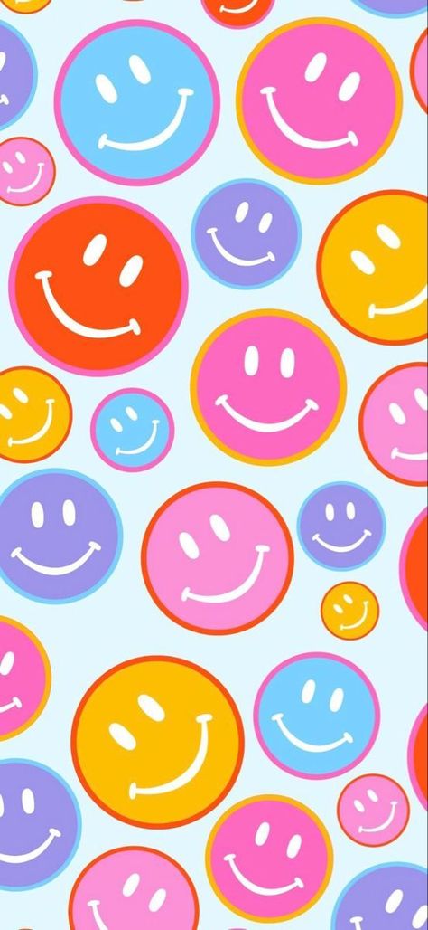 Colorful Aesthetic Wallpaper, Summer Backrounds, Smiley Wallpapers, Widget Backgrounds, Groovy Aesthetic, Bookstagram Templates, Wallpaper Preppy, Iphone Wallpaper Iphone, Iphone Wallpaper Preppy