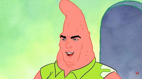 We've all seen Handsome Squidward, now meet Handsome Patrick! Handsome Spongebob, Squidward Meme, Patrick Meme, Handsome Squidward, Spongebob Musical, Spongebob Funny Pictures, Spongebob Movie, Watch Spongebob, Spongebob Meme