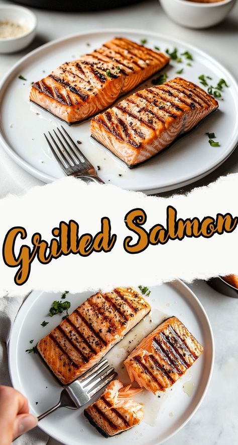 Grilled salmon is a classic dish that’s both healthy and flavorful. With a perfectly balanced homemade seasoning blend, this recipe enhances the natural flavors of the fish while ensuring a moist, flaky texture. King Salmon Recipe Grilled, How To Grill Salmon On The Grill, How To Cook Salmon On The Grill, Grill Salmon Recipe, Easy Grilled Salmon Recipes, Recipe For Grilled Salmon, Salmon On The Grill, House Seasoning, Grill Salmon