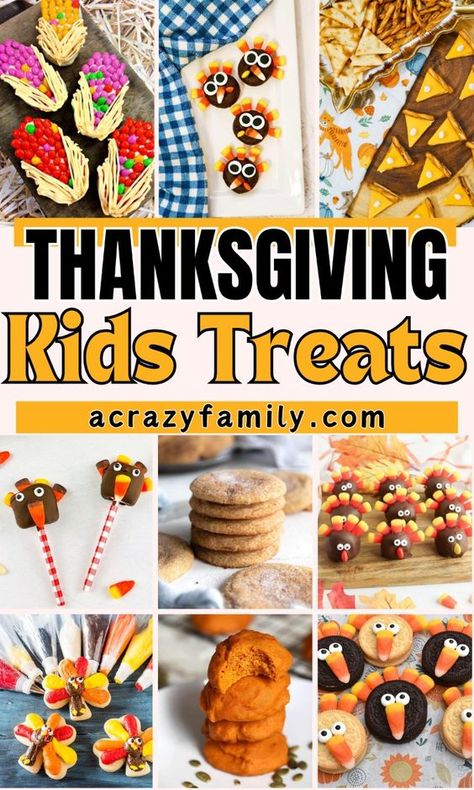 Looking for adorable and easy-to-make Thanksgiving treats for kids? These fun Thanksgiving dessert ideas, from turkey-shaped treats to pumpkin-spiced snacks, are perfect for your holiday table! Keep the kids entertained and get them involved with these creative, no-bake, and kid-friendly recipes. Thanksgiving Treats, Kids Snacks, Thanksgiving Desserts. Kids Thanksgiving Treats For School, Thanksgiving Kid Breakfast, Thanksgiving Party Treats For Kids, Thanksgiving Kids Snack Ideas, Easy Thanksgiving Food For Kids, Cute And Easy Thanksgiving Desserts, Thanksgiving Treats For Preschoolers, Thanksgiving Fun Snacks, Thanksgiving Candies Treats