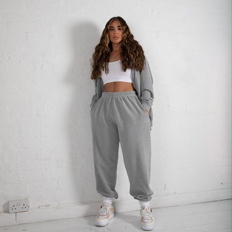 Comfy Outfits, Trousers Women, Parachute Pants, New Fashion, Harem Pants, Sweatpants, Trousers, Grey, Pants