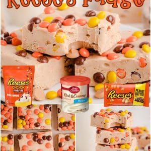 Reese Fudge Recipe, Spiced Peach Jam, Easy Lemon Bread, Homemade Fudge Recipes, Peanut Butter Fudge Easy, Reese's Pieces, Fudge Ingredients, Nutter Butter Cookies, Fudge Recipes Easy