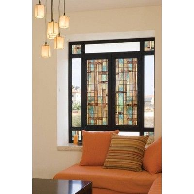 24" X 36" City Lights Window Film - Artscape : Target Window Film Designs, Decorative Window Treatments, Stained Glass Window Film, Decorative Window Film, Window Film Privacy, Window Privacy, Louis Comfort Tiffany, Window Films, Faux Stained Glass