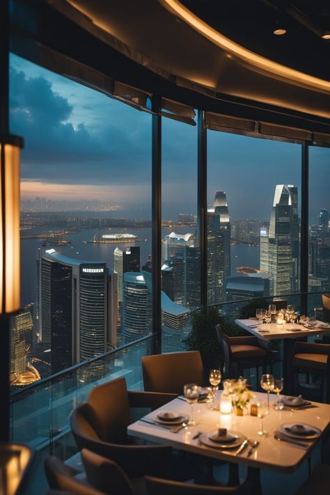 Elevate your dining experience to new heights! 🌟 Indulge in a gastronomic adventure at a rooftop restaurant in Singapore, where the skyline becomes your backdrop. Join us in savoring exquisite cuisine with a touch of elegance. Elevate your moments—dine in the clouds! 🌇🥂 #RooftopRestaurantSkylineSoireeSG #GastronomicAdventureElegance #ExquisiteCuisineMoments #ElevateYourDiningExperience #DineInTheClouds Singapore Rooftop Bar, New York Rooftop Bar, Singapore Restaurants, Dark Restaurant, Rooftop Dinner, Rooftop City, New York Rooftop, Rooftop Restaurant Design, Rooftop Venue