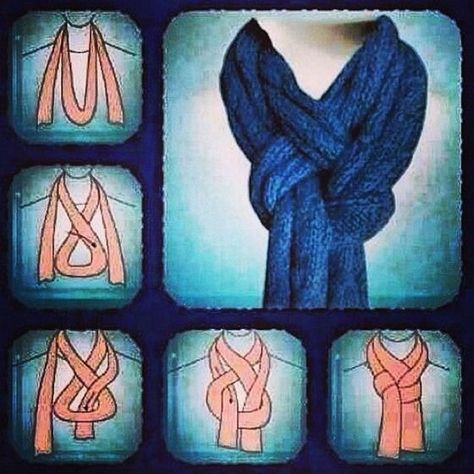 scarves Folding Scarves, Clothes Tricks, Tying Scarves, Simpul Dasi, Fancy Tie, Fancy Scarf, Áo Blu, Tie Scarves, Ways To Tie Scarves