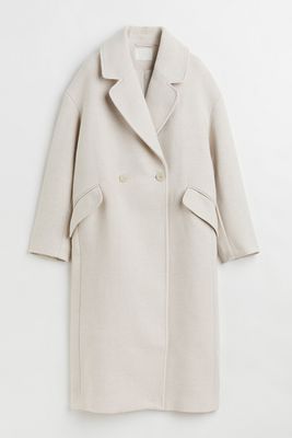 H&m Fashion, Beige Coat, Single Breasted Coat, H&m Jackets, Ribbed Knit Dress, Half Zip Sweaters, Belted Coat, Double Breasted Jacket, Double Breasted Coat