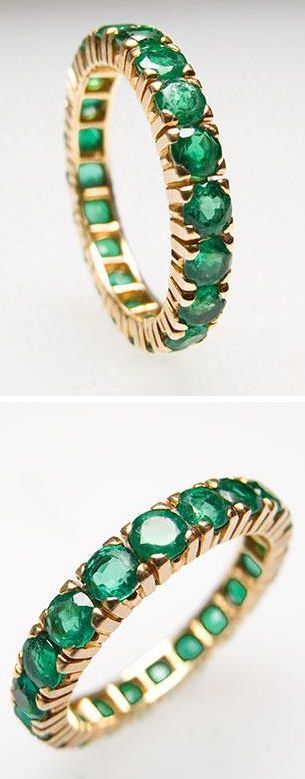 Beauty Bling Jewelry — Estate Emerald Eter beauty bling jewelry fashion Emerald City, Bling Rings, Emerald Jewelry, Pretty Rings, Emerald Gemstone, Dream Ring, Gorgeous Jewelry, Eternity Band, Dream Jewelry