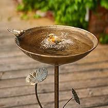 Garden Bird Bath, Bird Bathroom, Metal Bird Bath, Bird Bath Bowl, Bath Garden, Bird Bath Garden, Metal Birds, Outdoor Decor Backyard, Backyard Birds