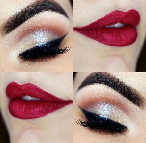 Maquillage Pin Up, Makeup Knowledge, Lip Makeup Ideas, Burlesque Makeup, Rockabilly Makeup, Silvester Make Up, Make Up Designs, Pin Up Makeup, Make Top