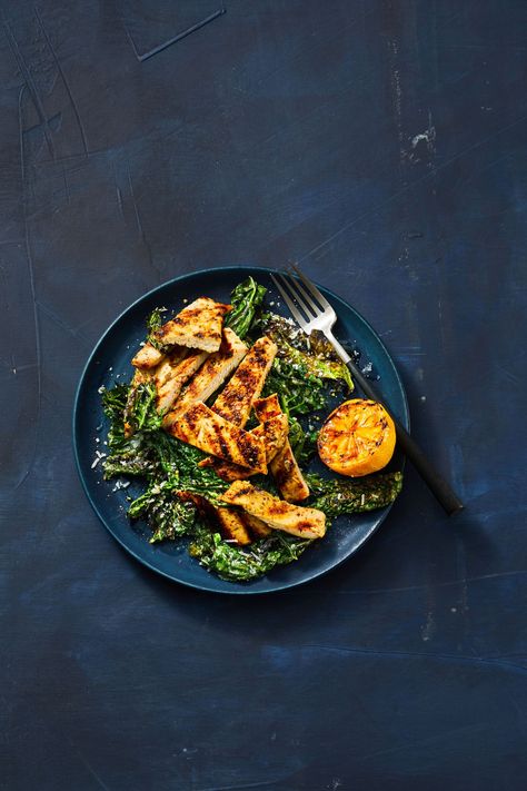 Grilled Lemony Chicken and Kalegoodhousemag Grilled Lemon Chicken Recipes, Chicken And Kale, Grilled Kale, Lemony Chicken, Grilled Lemon Chicken, Modern Laundry, Easy Summer Dinners, 2024 Recipes, Lemon Chicken Recipe