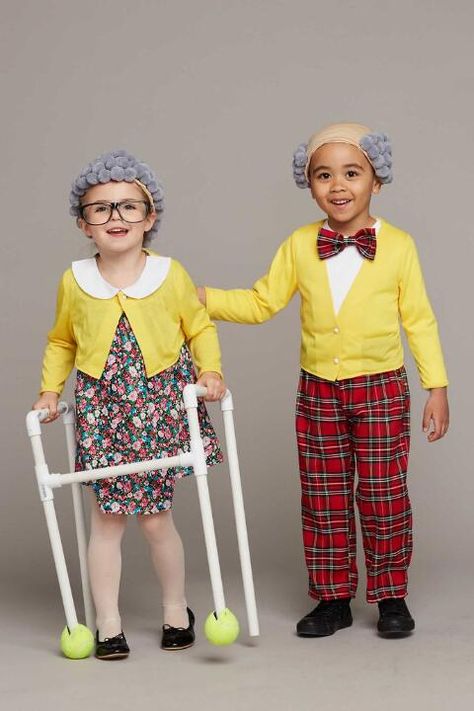 Funny Grandma Costume for Girls | Chasing Fireflies Cotton Candy Halloween Costume, Grandma Costume, Diy Costumes Kids Boys, Wizard Halloween, Pirate Costume Diy, Old Lady Costume, Twin Halloween, Silver Spray, Kids Costumes Girls