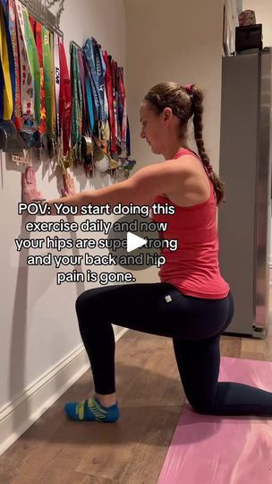 Back Routine, Hip Strength, Hip Mobility Exercises, Strength And Mobility, Low Back Pain Relief, Hip Pain Relief, Short Workouts, Physical Therapy Exercises, Posture Exercises