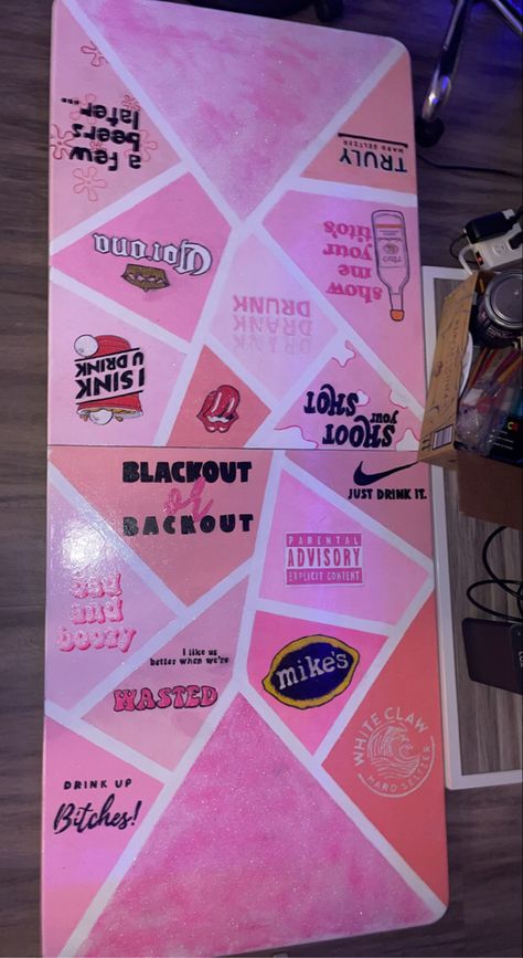 Ohio State Beer Pong Table, Pink Pong Table, Pink Beer Pong Table, Pong Table Painted, Cup Pong, Beer Pong Table Diy, Diy Beer Pong, Diy Beer Pong Table, Custom Beer Pong Tables