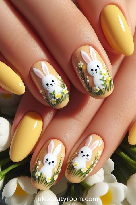 21 Adorable Easter Nail Designs for Spring 2024 Vibe Nails, Easter Nails Design Spring, Wallpaper Easter, Easter Nail Art Designs, Pastel Nail Art, Pink Nail Art Designs, Simple Spring Nails, Bunny Nails, Easter Nail Designs