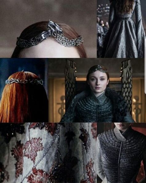 Sansa Stark Dress Season 8, Sansa Stark Costume, Sansa Stark Queen, Sansa Stark Cosplay, Queen In The North, Game Of Thrones Queen, Cosplay Crafts, Game Of Thrones Costumes, Coronation Dress