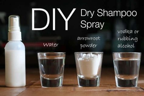 Diy Dry Shampoo Dark Hair, Homemade Dry Shampoo, Dry Shampoo Spray, Natural Dry Shampoo, Hair Ingredients, Dry Shampoo Powder, Savon Diy, Diy Dry Shampoo, Shampoo Recipe