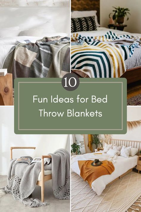 Want to refresh your bedroom decor? Check out these 10 fun and creative ideas on how to decorate your bed with a throw blanket! From playful patterns to cozy textures, these tips will help you choose throws that not only add warmth but also style to your space. Embrace layering techniques for a chic look and mix colors that complement your bedding. Whether you prefer sophisticated styles or casual touches, these throw blanket styling tricks will transform your bed into a stylish sanctuary. Get inspired to amp up your bedding game today! Quilt Styling On Bed, How To Put A Throw On A Bed, How To Style Throw Blanket On Bed, How To Drape A Throw Blanket On Couch, How To Style A Throw Blanket On A Bed, Beds With Throw Blankets, Blankets On Bed, Throw On Bed, Throw Blanket On Bed