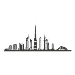 Dubai skyline silhouette Dubai Skyline Tattoo, Dubai Skyline Drawing, Dubai Tattoo, Dubai Mehendi Designs, Dubai Map, Dubai Party, Dubai Nightlife, Skyline Tattoo, Denver Skyline