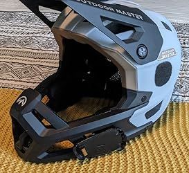 OutdoorMaster Full Face Mountain Bike Helmet for Men & Women-Two Removable Chin Pad Mountain Bike Helmet Grizzly, Ventilation Lightweight Racing Downhill DH BMX MTB Helmet Mtb Helmet, Mountain Bike Helmets, Bike Helmet, Full Face, Bmx, Mountain Bike, Mountain Biking, Minecraft, Bike