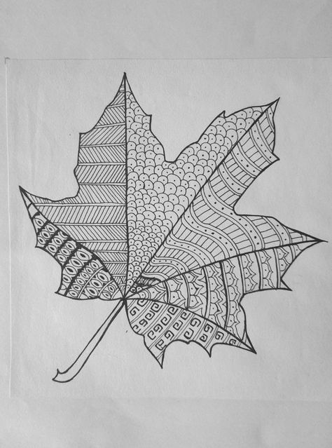 Pen Art, Maple Leaf, Doodle Art, Geometric Tattoo, Doodles, Pen, Tattoos, Quick Saves, Art