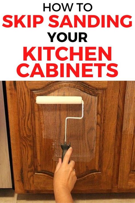 Painted Dark Kitchen Cabinets, How To Make Dark Cabinets Look Lighter, Painting Already Painted Cabinets, Painting Fake Wood Cabinets, Paint Cabinets Without Removing Doors, Paint Old Wood Cabinets, Painting Over Stained Cabinets, Redecorate Kitchen On A Budget, Dark Brown Cabinets Kitchen Paint