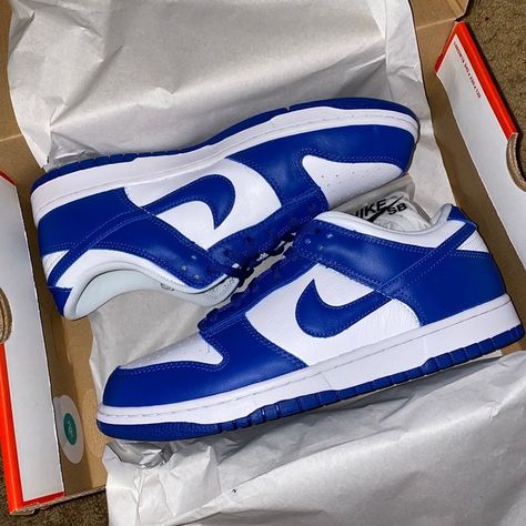 2023 Nike Shoes, Dark Blue Nike Dunks, Nike Dunks Low Blue, Kentucky Blue Dunks, Dark Blue Dunks, Nike Dunks Mens, Nike Dunk Kentucky, Nike Dunk Low Outfit Men, Kentucky Dunks