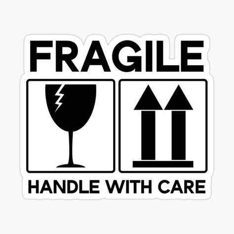 Handle with Care Handle With Care Sticker, Fragile Handle With Care, Handle With Care, Cool Design, Kids Wear, The Kids, Vinyl Decal Stickers, Vinyl Decal, Cool Designs