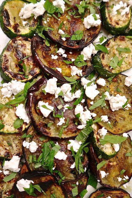 Savory Appetizers, Eggplant Zucchini, Zucchini Feta, Eggplant Dishes, Grilled Eggplant, Fine Cooking, Grilled Zucchini, Savory Appetizer, Zucchini Recipes