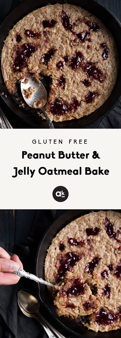 Peanut Butter And Jelly Baked Oatmeal, Meal Prep Oatmeal, Peanut Butter And Jelly Oatmeal, Bake Oatmeal, Oatmeal Peanut Butter, Oatmeal Bake, Baked Oatmeal Cups, Prep Breakfast, Breakfast Oatmeal