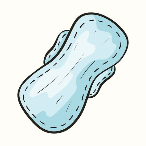 Sanitary Pads, Doodle Illustration, Premium Vector, Graphic Resources, Doodles